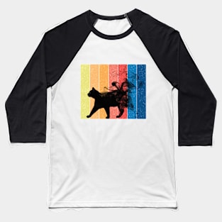 Smokey Black Cat Baseball T-Shirt